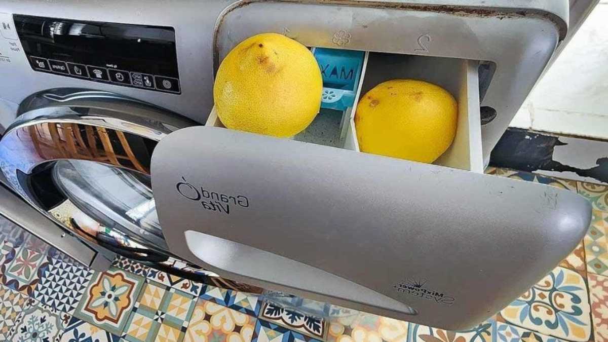 How to Clean the Detergent Drawer of the Washing Machine with Lemon