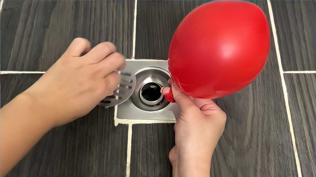 Put a balloon in your bathroom and the drain will never stink