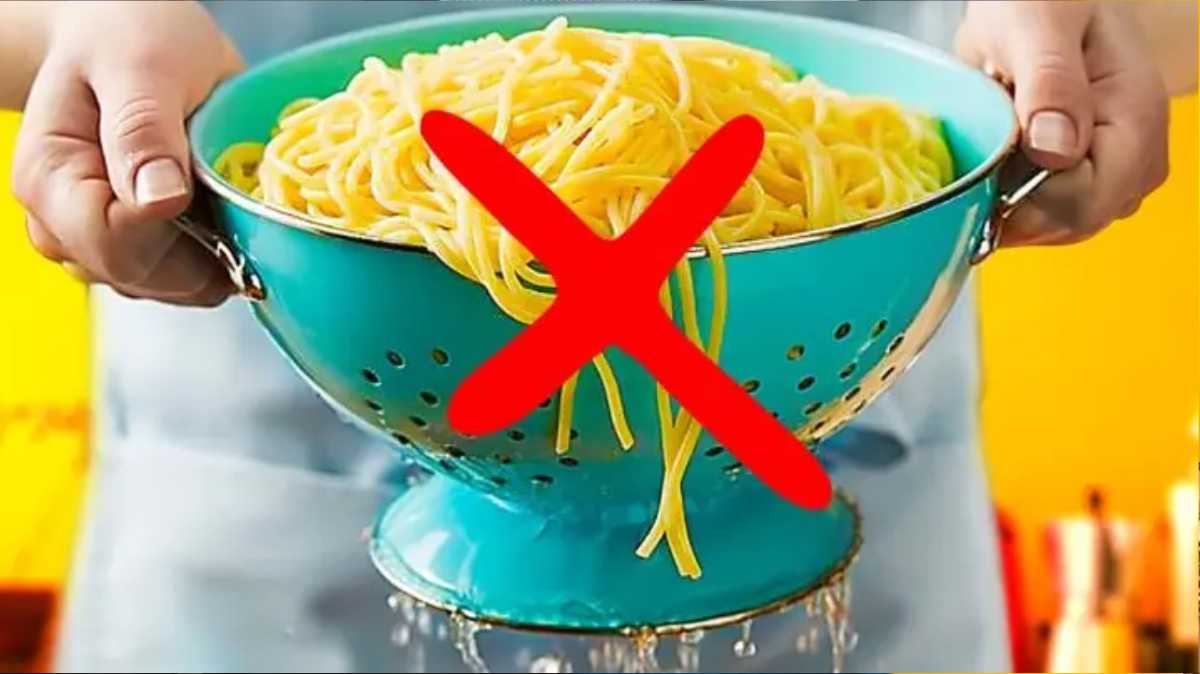 Why You Should Avoid Rinsing Your Cooked Pasta
