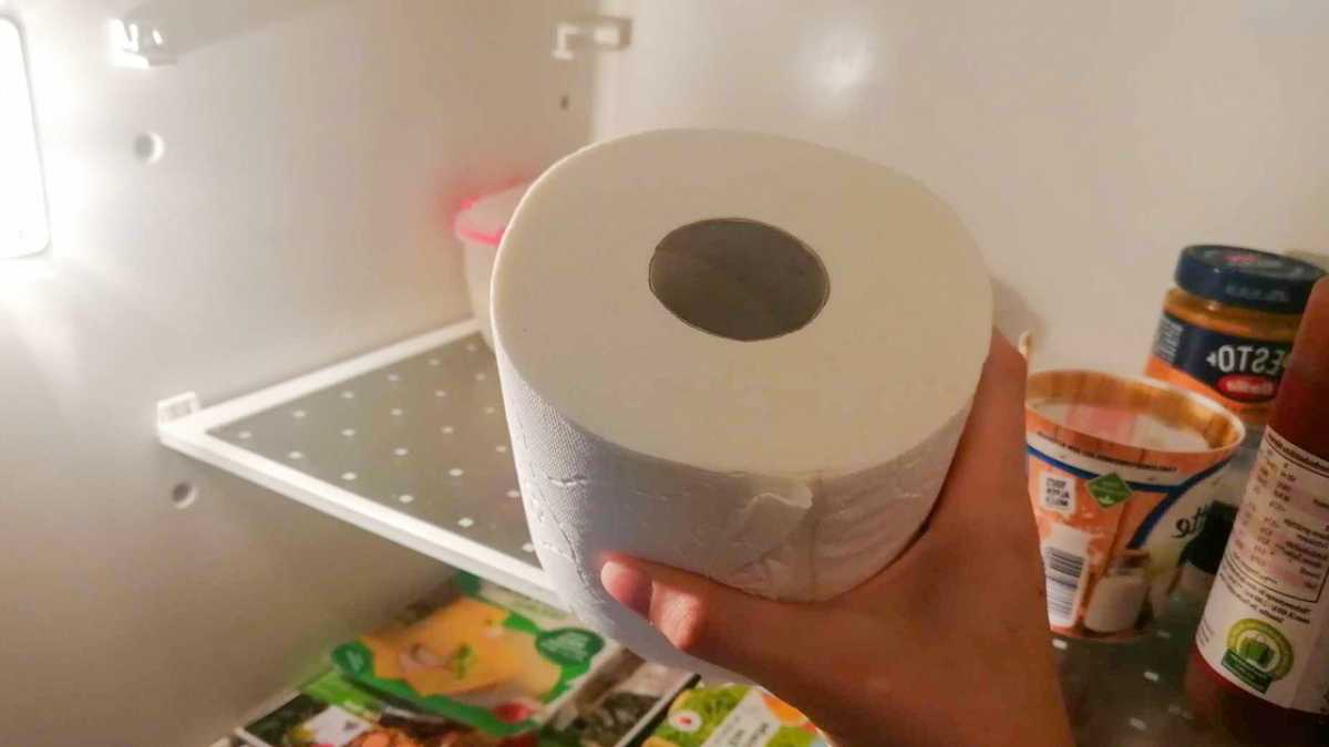 Why You Should Keep A Roll Of Toilet Paper In Your Fridge