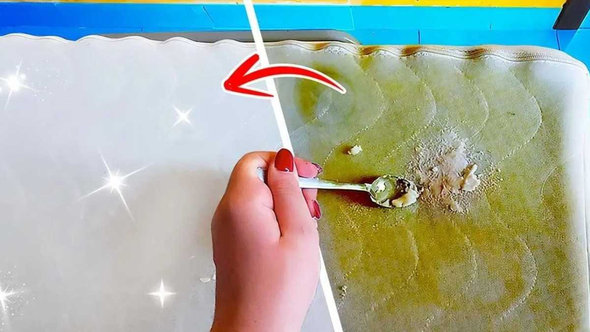 Sweat stains on the mattress? This common product eliminates them in a jiffy