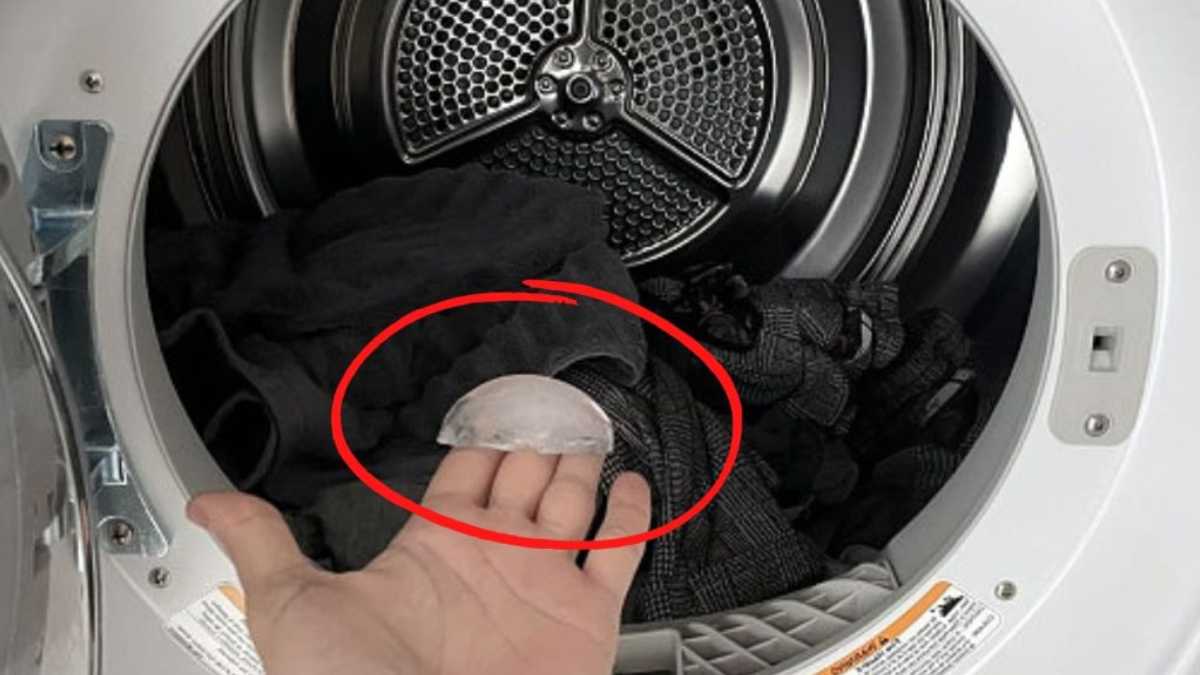 Why put ice cubes in the dryer: this trick will come in handy for everyone