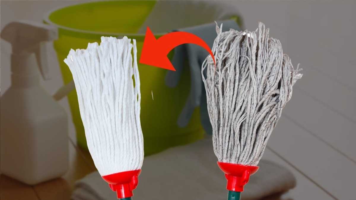 Dirty Mop, the Home Trick to Make It New Again in 5 Minutes