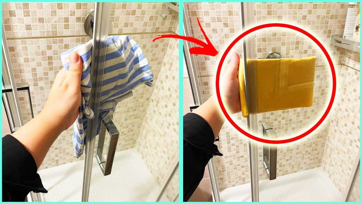 How to Remove Limescale from Shower Glass with the Two Wipe Trick