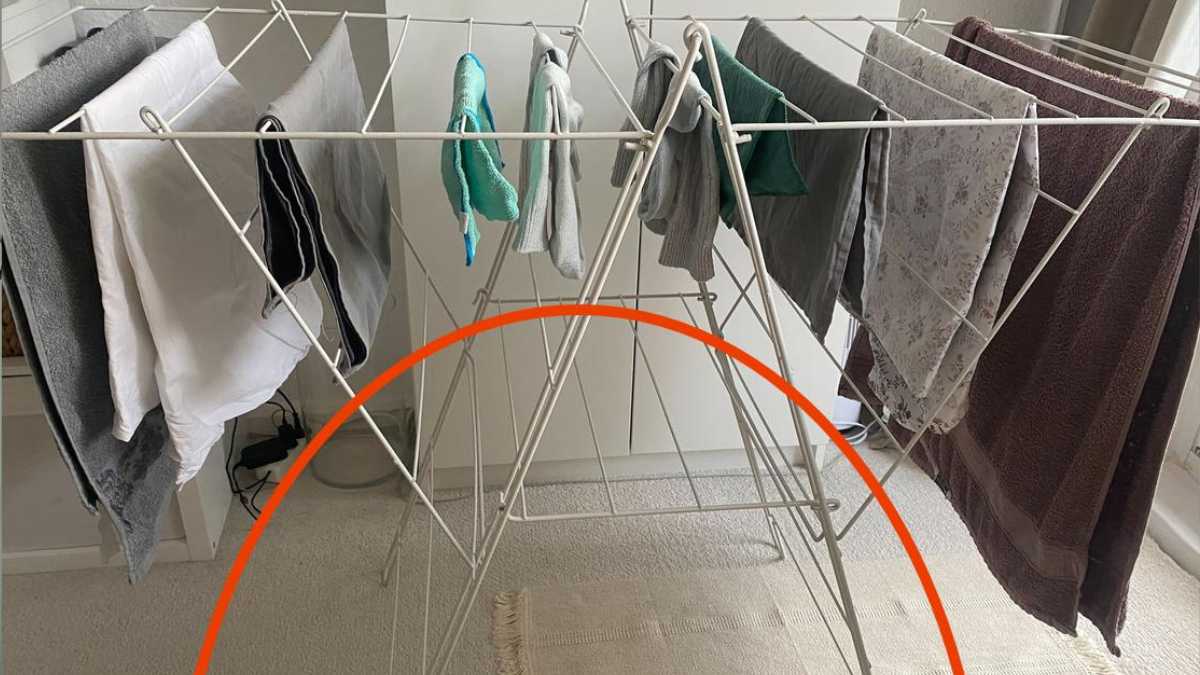 Japanese method of drying laundry. It will you save a few hours
