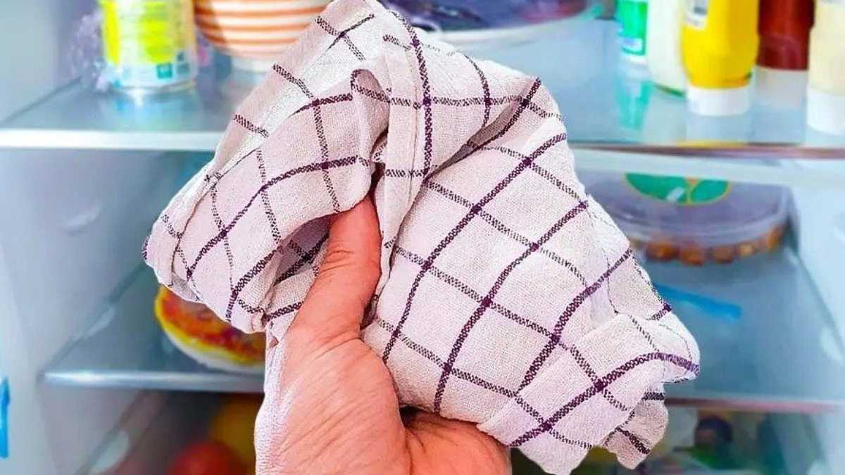 Put a dishtowel in the fridge: an ingenious trick to save money