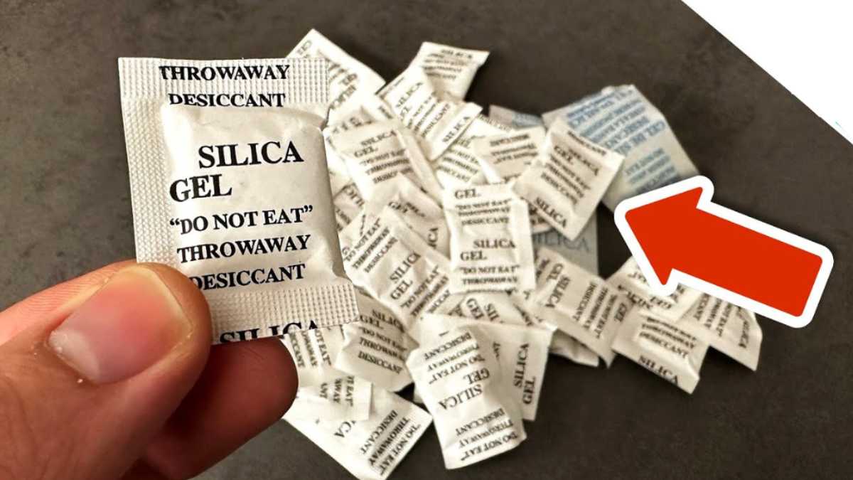 You should save those silica gel packets that come with your purchases. Here's why