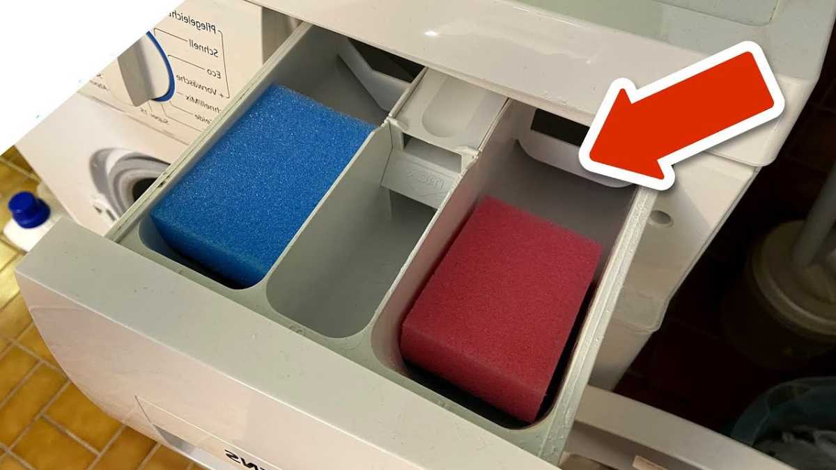 This is why you should put 2 sponges in your washing machine compartment