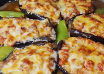 Baked Stuffed Eggplants