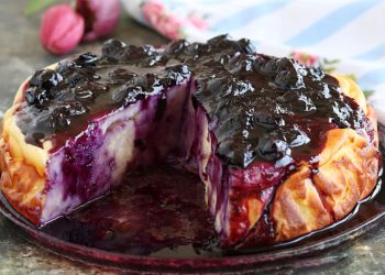 Blueberry Soufflé Cake