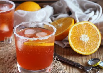 Non-alcoholic Spritz Aperitif | Ginger and Lemon