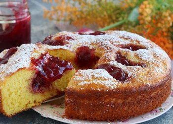 Ricotta & jam cake recipe without butter and oil