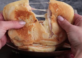 Savory pancake toasts