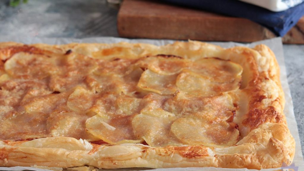 Speck and Potato Puff Pastry Tart