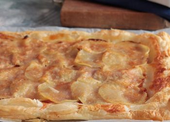 Speck and Potato Puff Pastry Tart