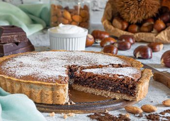 Chestnut Coffee Almond Cake