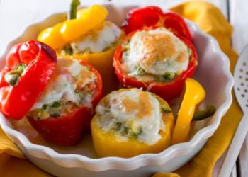 Vegetarian stuffed peppers