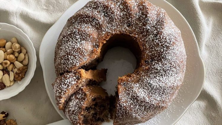 Bundt Cake With Chestnut Flour And Chocolate