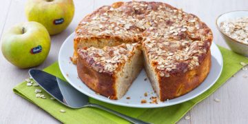 Four-Grain Apple Cake