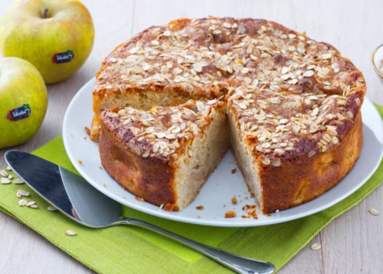 Four-Grain Apple Cake