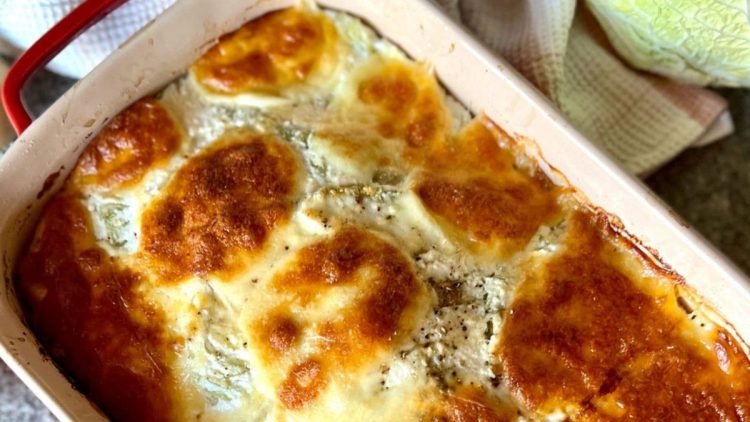 Potato Lasagne with Savoy Cabbage