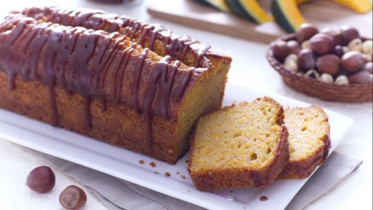 Pumpkin Yoghurt and Salted Caramel Plumcake